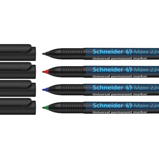 Kilemarkerite komplekt Schneider 224 M 1,0mm, permanentne, 4-värvi
