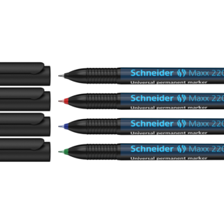 Kilemarkerite komplekt Schneider S 220 0,4mm, permanentne, 4-värvi