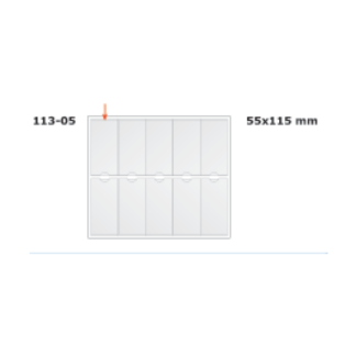 Kiletasku iseliimuv Prolexplast etiketile,10tk lehel (55x115mm), 1-LEHT