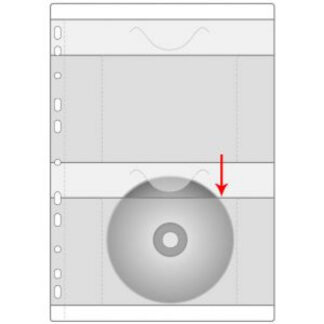 Kiletasku Prolexplast 103-05 A4 köidetav, 2-le CD-le