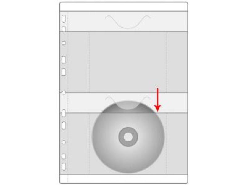 Kiletasku Prolexplast 103-05 A4 köidetav, 2-le CD-le