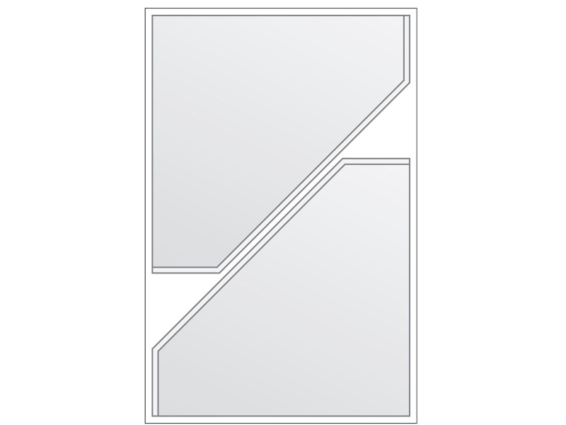 Kiletasku Prolexplast 180x180mm kolmnurktasku, iseliimuv 2tk lehel 1 leht