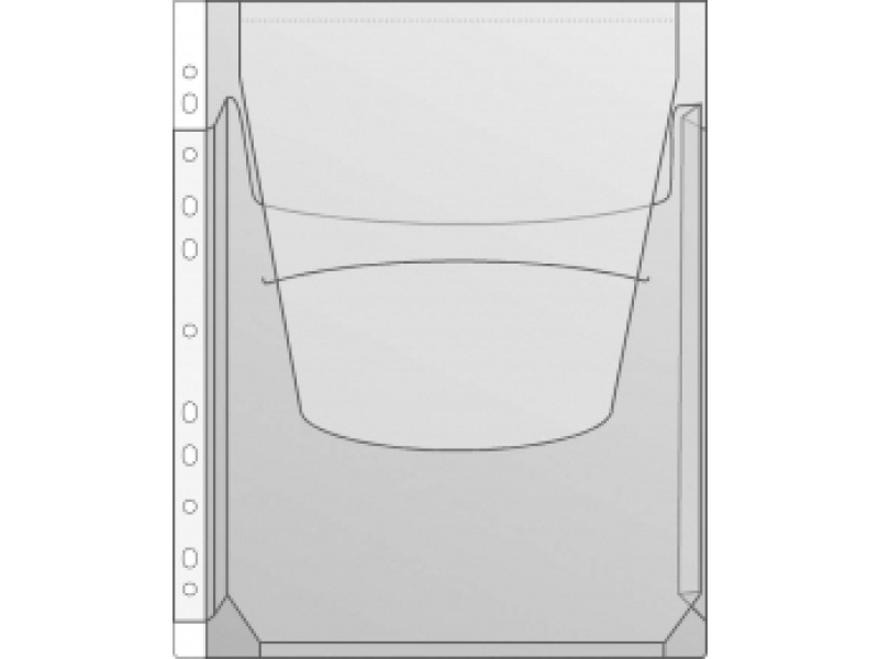Kiletasku Prolexplast A/A4 känguru, köidetav, klapiga 102-05