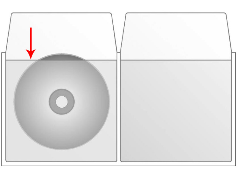 Kiletasku Prolexplast CD-le 137x184mm, iseliimuv, 1-tasku