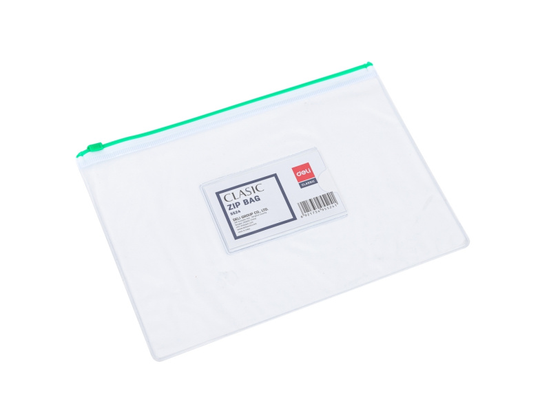 Kileümbrik DELI A5 zip plastik lukuga 0.17mm visiitkaarditaskuga - Image 2