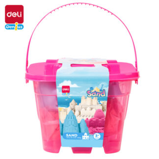 Kineetiline liiv DELI 0.5kg + 6 vormi, roosa