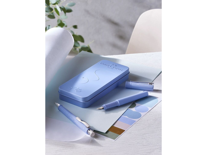 Kinkekomplekt Faber-Castell Poly Ball sulepea + pastapliiats hele iiris - Pilt 4
