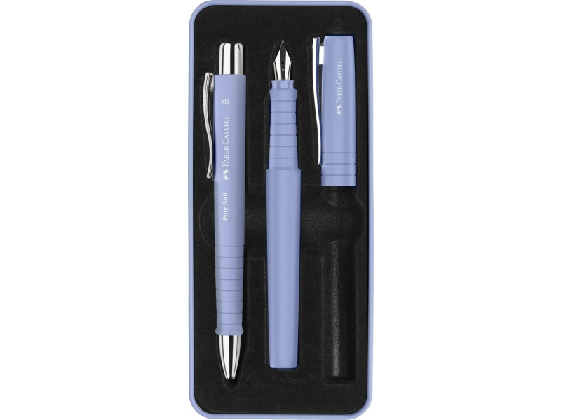 Kinkekomplekt Faber-Castell Poly Ball sulepea + pastapliiats hele iiris