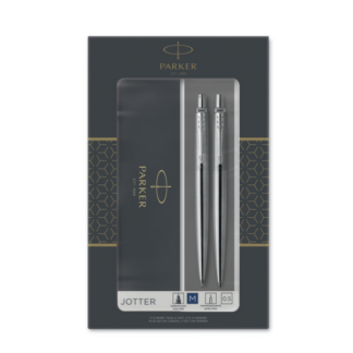 Kinkekomplekt Parker Jotter Steel CT (harilik+pastapliiats)