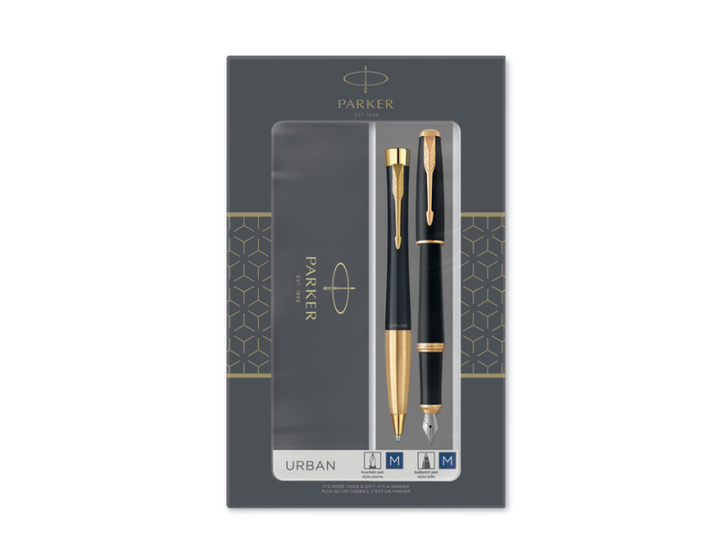 Kinkekomplekt Parker Urban Matte black sulepea + pastapliiats