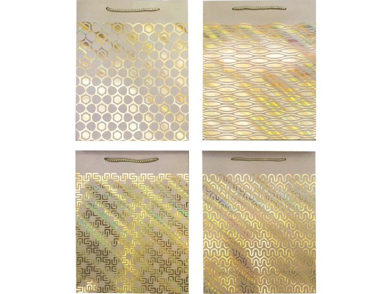 Kinkekott deVENTE Pure Gold 26x32x10 cm, 210 g/m², 4 kujundust