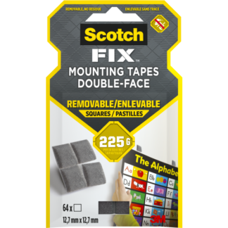 Kinnituspadjad Scotch-FIX™ 108 12,7mm x 12,7mm 64tk/pk