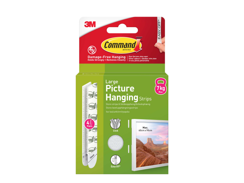 Kinnitusribad 3M Command Dual Lock L pildile 17206 valge