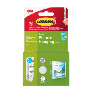 Kinnitusribad 3M Command Dual Lock pildile 17202 valge 4tk/pk