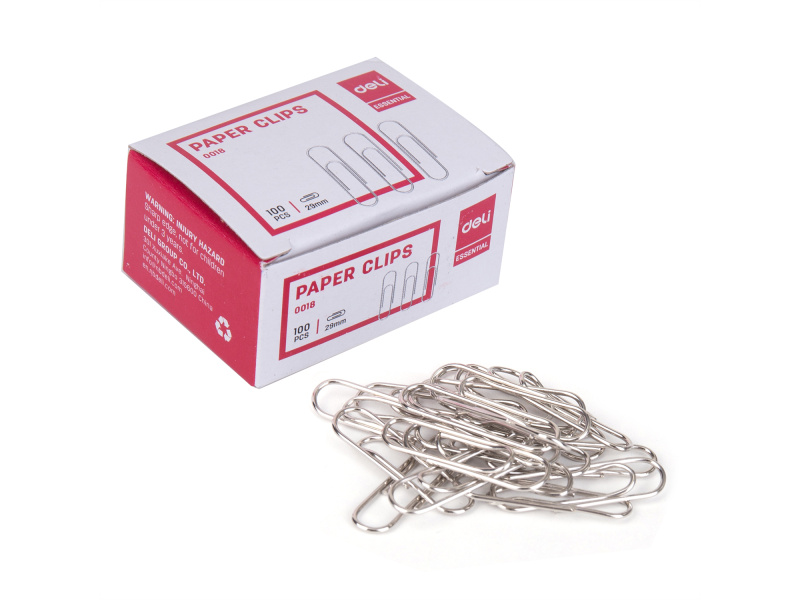 Kirjaklambrid DELI 29mm 100tk/pk - Pilt 3