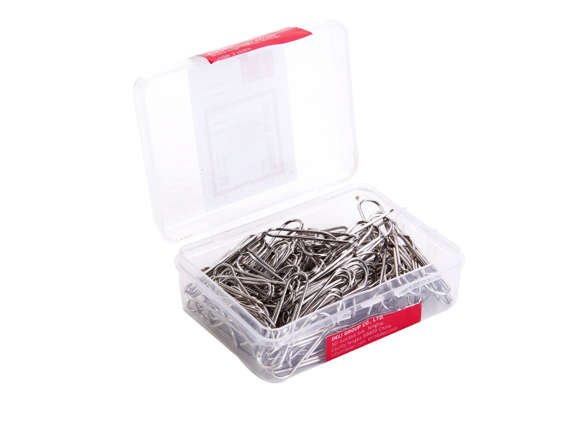 Kirjaklambrid DELI 29mm 100tk/pk, plastkarbis - Pilt 4
