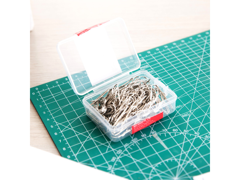 Kirjaklambrid DELI 29mm 100tk/pk, plastkarbis - Pilt 5