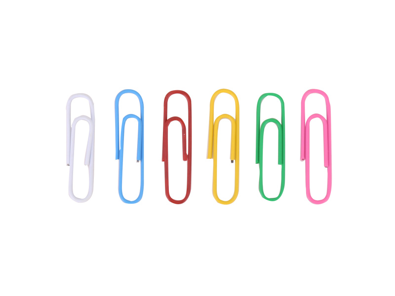 Kirjaklambrid DELI Essential 33mm 100tk/pk värvilised - Pilt 2
