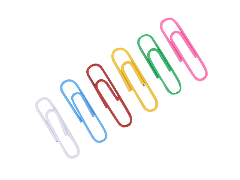 Kirjaklambrid DELI Essential 33mm 100tk/pk värvilised - Pilt 3