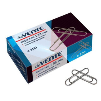 Kirjaklambrid deVENTE 33mm 100tk/pk ümarad