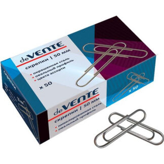 Kirjaklambrid deVENTE 50mm 50tk/pk ümarad