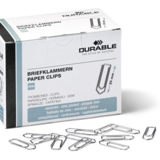 Kirjaklambrid Durable 26mm 1000tk tsink