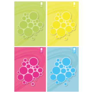 Kirjaplokk College Circles A4/50L/ jooneline,liimköide ülal