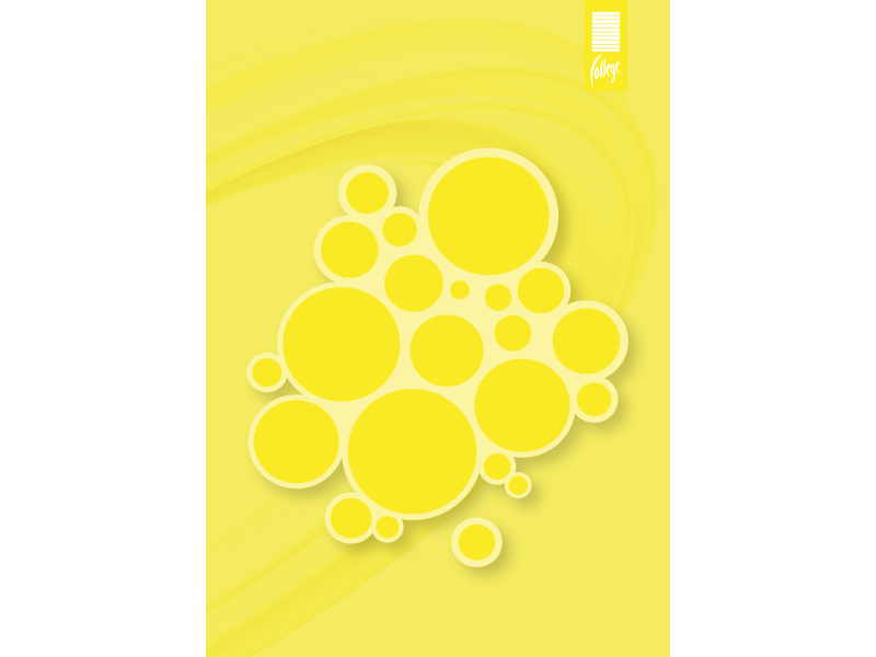 Kirjaplokk College Circles A5/50L/ 5x5ruut, liimköide ülal - Pilt 5