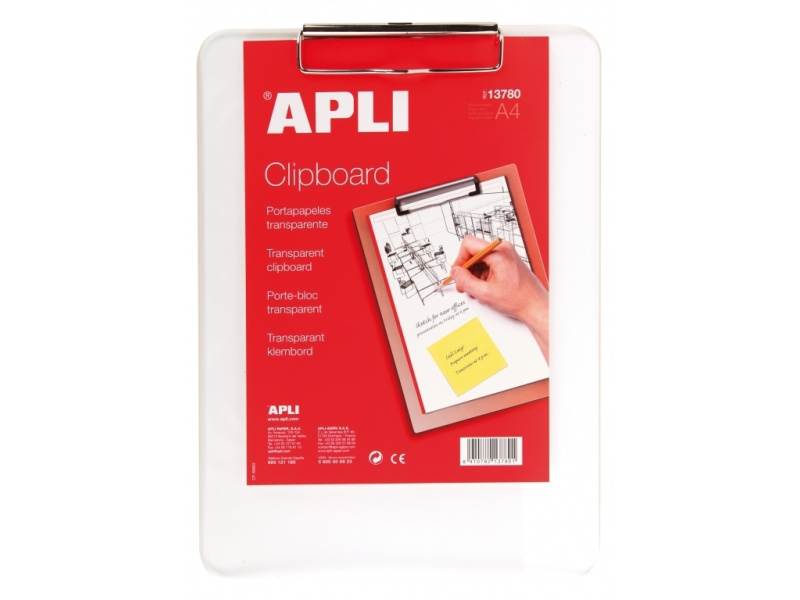 Kirjutusalus Apli A4 läbipaistev