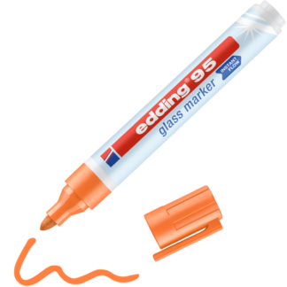 Klaasimarker Edding 95 oranž ümara otsaga 1.5-3mm