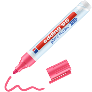 Klaasimarker Edding 95 roosa ümara otsaga 1.5-3mm