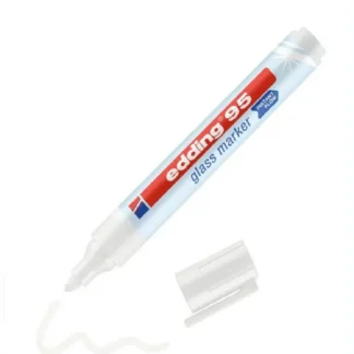 Klaasimarker Edding 95 valge ümara otsaga 1.5-3mm