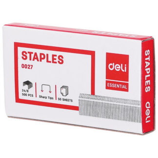 Klambrid DELI 24/8 tsink 500tk/pk