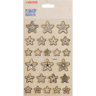 Kleebised deVENTE Gold-silver Stars 12x19cm