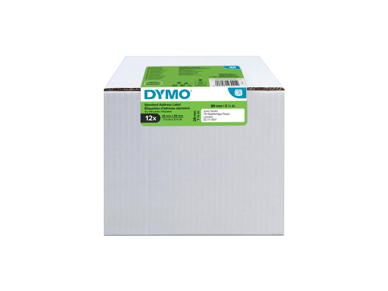 Kleepkirjaetiketid Dymo 28X89mm 12x130tk