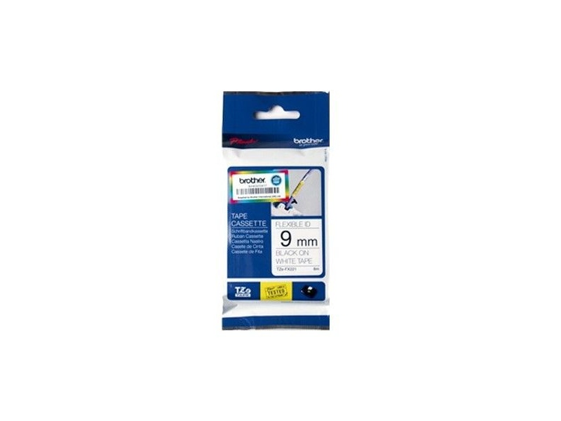 Kleepkirjalint Brother "TZe-FX221", White, Paindlik