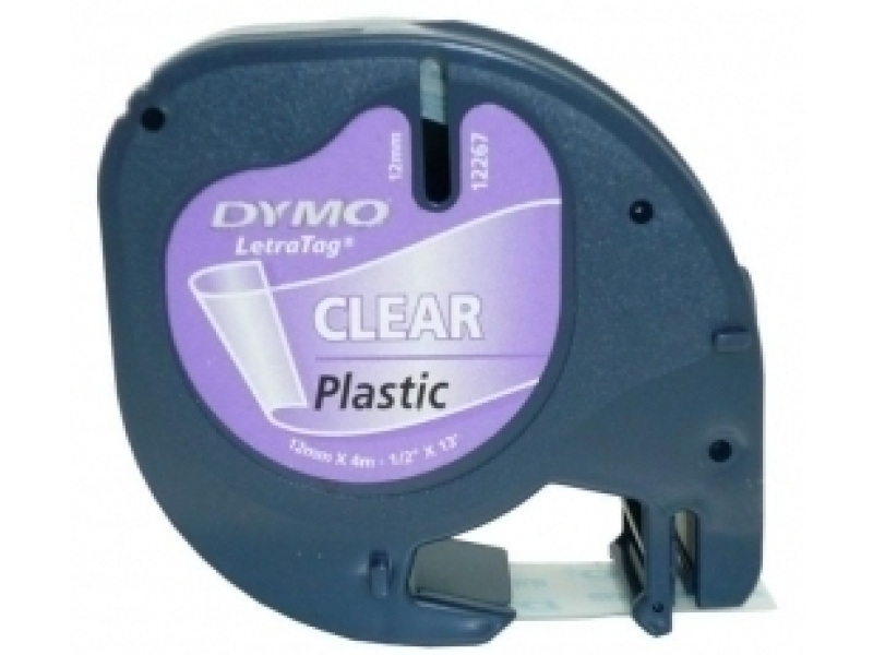 Kleepkirjalint Dymo LetraTag 12mm x 4m läbipaistev - Pilt 3