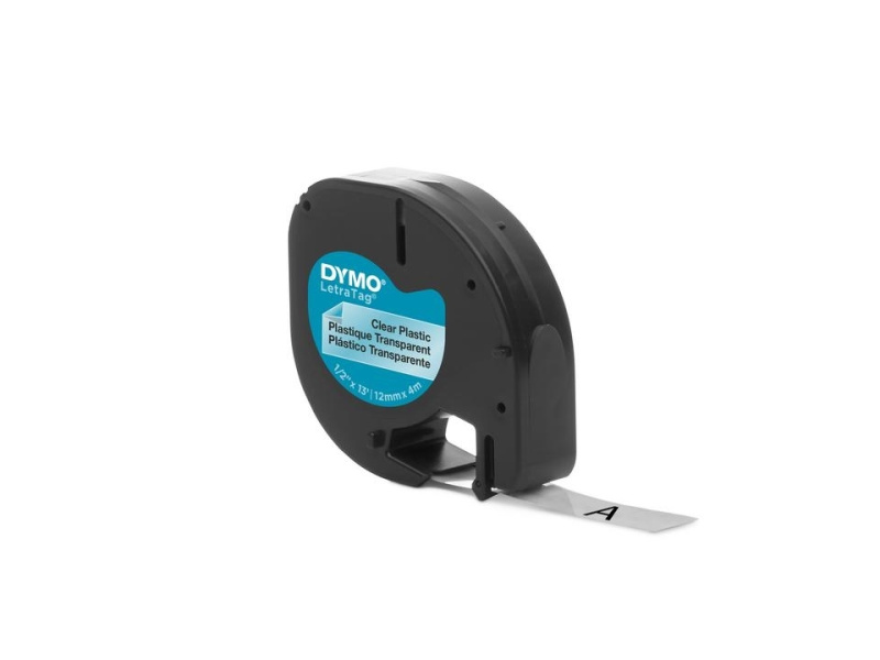 Kleepkirjalint Dymo LetraTag 12mm x 4m läbipaistev