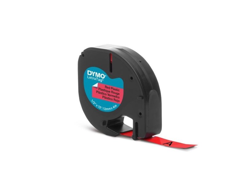 Kleepkirjalint Dymo LetraTag 12mm x 4m punane 91203 - Pilt 2