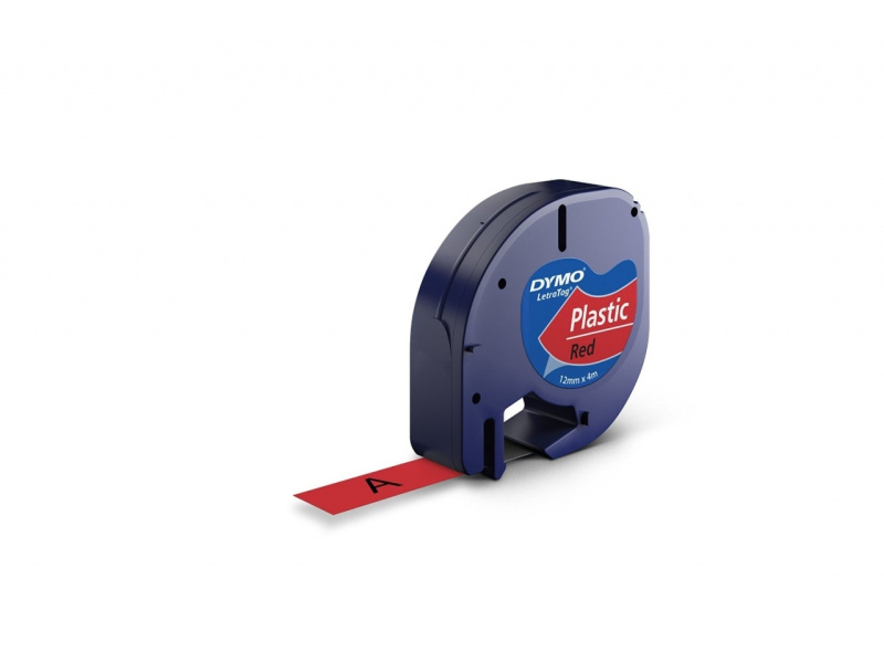 Kleepkirjalint Dymo LetraTag 12mm x 4m punane 91203 - Pilt 3