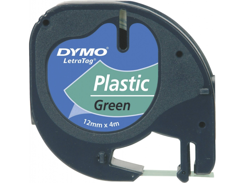 Kleepkirjalint Dymo LetraTag 12mm x 4m roheline 91224