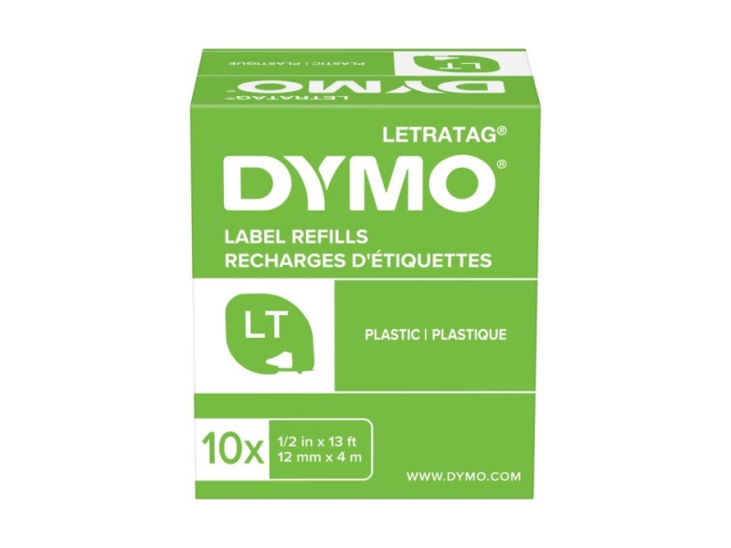 Kleepkirjalint Dymo LetraTag 12mm x 4m valge 91221 - Pilt 2