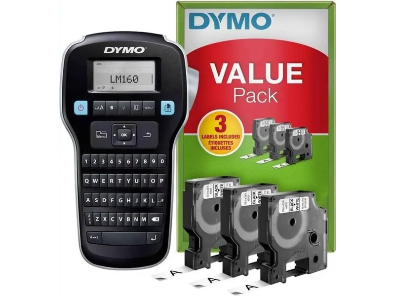 Kleepkirjamasin Dymo LabelManager 160 (LMR-160) + 3 linti