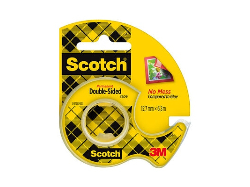 Kleeplint 3M Scotch 665 kahepoolne 12mm x 6,3m alusel