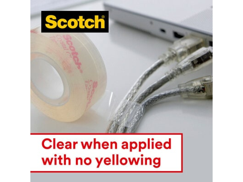 Kleeplint 3M Scotch Crystal 600 19mmx33m - Pilt 2