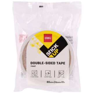 Kleeplint DELI kahepoolne 24mm x 9m