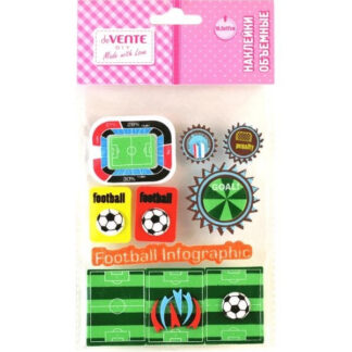 Kleeppildid deVENTE 3D Football foamiinist