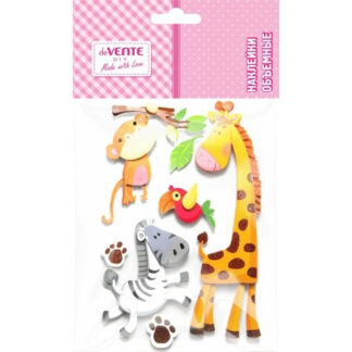 Kleeppildid deVENTE 3D Zoo foamiinist