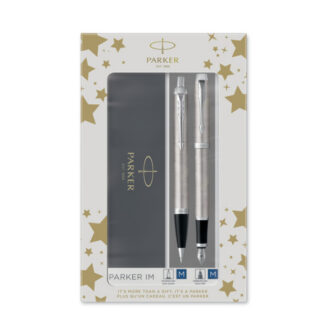 Komplekt Parker IM Stainless Steel T sulepea+pastapliiats Medium Blue