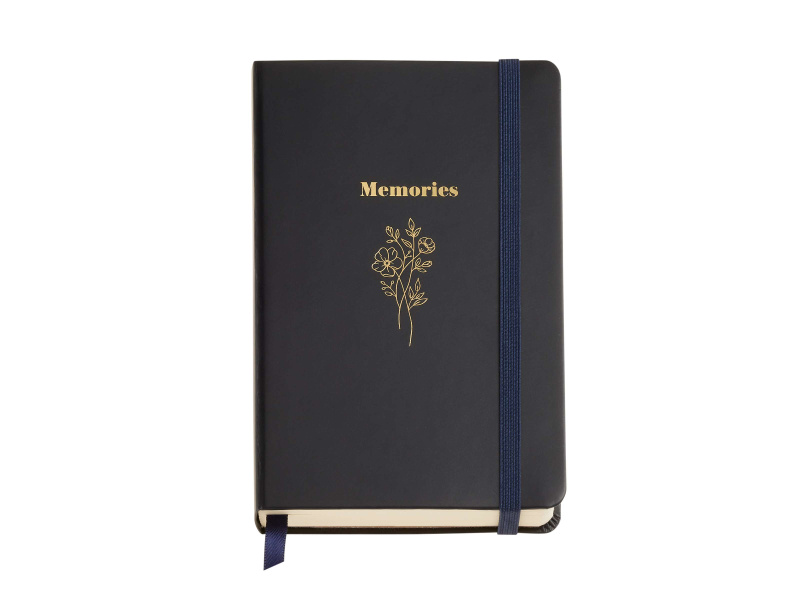 Kontoriraamat Miquelrius 9x14cm British Bloom Bouquet, valged lehed, kõvad kaaned
